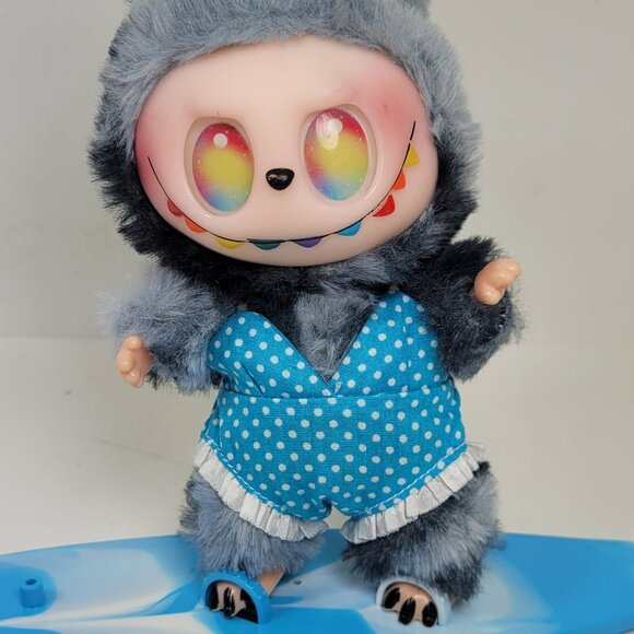 Labubu Turq polka dot swimsuit 1 pc no doll or surfboard - Picture 1 of 8